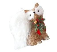 Kangnice Artesanía navideña, Escultura de Espuma de Ardilla y Zorros, Festival Natural, decoración del hogar para exhibición de navideña, decoración de Ardilla y Zorros navideños