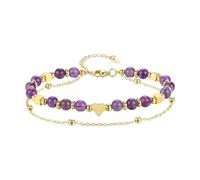 Kangnice Brazalete de esfera de piedra de capa, Plan de corazón tierno, joyería de piedra preciosa Natural, brazalete de amor de esfera de piedra
