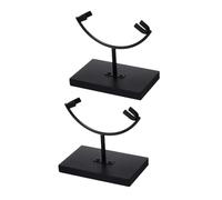 Kangnice Caballete de Soporte de exhibición con Brazo de Metal, Soporte de Base para Bolas de, geoda, Cristales de Roca, Soporte de Piedra, Soporte de