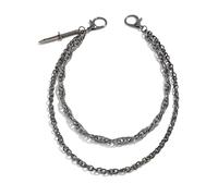 Kangnice Cadena colgante de puñal multifuncional para vaqueros y cinturones, diseño vanguardista, accesorio para hombre, pantalones vaqueros vanguardistas de aleación