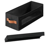 Kangnice Caja de Almacenamiento apilable con Ventana de visualización Protectora Materiales Oxford Capacidad para 32 Discos para organización de Medios Caja de Almacenamiento de Medios apilable