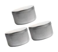 Kangnice Caja de Aluminio para Suelo de Laboratorio, Muestra de Prueba geotécnica, Suministros de Laboratorio, muestreo, 3 uds