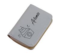Kangnice Cartera de acordeón Que Ahorra Espacio, PU, diseño de múltiples Ranuras, Soporte práctico para Tarjetas de Visita de Viaje, Billetera para Tarjetas