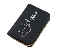 Kangnice Cartera de acordeón Que Ahorra Espacio, PU, diseño de múltiples Ranuras, Soporte práctico para Tarjetas de Visita de Viaje, Billetera para Tarjetas