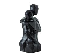 Kangnice Cerámica Hecha a Mano, Estatua de Pareja abrazada Que simboliza Amor, Obra de Arte para Sala de Estar, Estante de exhibición, decoración del hogar Minimalista Moderna