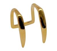 Kangnice Clip para labio con forma de diente de serpiente, arte corporal, diseños de Hip-hop de cobre, accesorios de joyería para trajes llamativos, Piercing para labio de negación