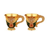 Kangnice Colección de aleación de retro Vasos portátiles Vasos ceremoniales de vino para reuniones Fiestas para beber europea irlandesa incisa