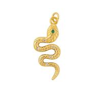 Kangnice Colgante de collar de serpiente de con piedras de circón brillantes Ropa de fiesta de joyería Pendientes elegantes Accesorios Collar de circonio completo