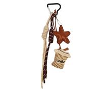 Kangnice Colgante de taza de café portátil y ligero con diseño de dibujos animados para bolsos y mochilas, accesorio elegante para bolso, llavero de