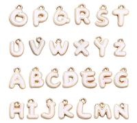 Kangnice Cuentas de letras de metal de color irregular, kits de manualidades hechos a mano para personalizar la fabricación de joyas y proyectos de actividades para e hijos, actividades creativas