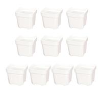 Kangnice De 10 Piezas de Elegantes macetas de para Cactus y Plantas con Orificio de Drenaje de Agua eficiente, Suministros de jardinería para hogar