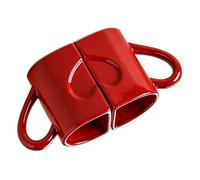 Kangnice De 2 diseños de rompecabezas de corazón tazas de cerámica taza de café con cómodo para parejas románticas regalo de Valentín tazas de amor