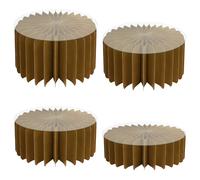 Kangnice De 4 soportes de postres plegables sostenibles, materiales de para exhibiciones de dulces escalonados en reuniones, cuentan con un estante portátil de tamaños