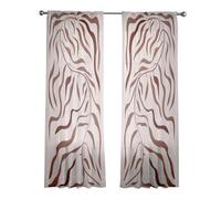 Kangnice Elegantes tratamientos Florales para Ventanas, Tela Transpirable para decoración de Cocina y baño, Panel de Gasa para Ventana de poliéster