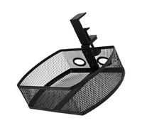 Kangnice Escritorio giratorio de metal con soporte de montaje vertical sin taladro para sistemas de almacenamiento de escritorio y papelería