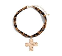 Kangnice Espirales inspiradas en la vida, diseños de conchas marinas, cadena de tela de algodón, joyería con cómodo cierre de aleación para mujeres, collar con colgante de caracolas y estrellas de