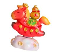 Kangnice Estatua de Caballo de Riqueza, decoración Feng Shui para hogar, Oficina, Estatua de Riqueza, decoración, Adorno de estatuilla Dorada