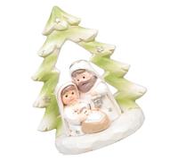 Kangnice Estatua Religiosa del Pesebre navideño con Figuras detalladas de Resina Adornos del hogar celebración Espiritual inocua de Nacimiento