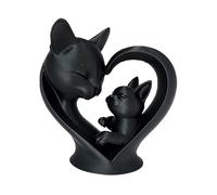 Kangnice Estatuas de Gatos con Forma de Madre e Hijo, Figuras de Gatos, esculturas, Adornos coleccionables, decoración del hogar para Sala de Estar, estantería, decoración Decorativa