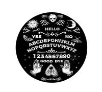 Kangnice Estera de adivinación Cráneo Altares Tarots Card Pad Astrología Péndulos Gráfico Mat para adivinaciones, curaciones energéticas Suministros de brujería Decoración de Escritorio