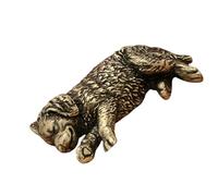 Kangnice Figuras Decorativas para Perros, estatuas de Animales de latón, esculturas, Objetos Decorativos para Sala de Estar, estantería, Decoraciones de Auxiliar, estatuilla de Animales de Metal