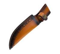 Kangnice Funda para cuchillos de de vaca Premium artesanal con lazo para cinturón, funda para cortador de fijo, agua aire libre