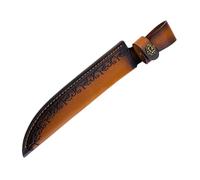 Kangnice Funda para cuchillos de de vaca Premium artesanal con lazo para cinturón, funda para cortador de fijo, agua aire libre
