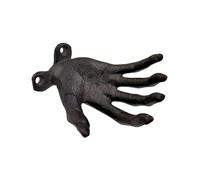 Kangnice Gancho de mano de bruja de resina con temática de terror para decoración interior aterradora y almacenamiento de joyas gancho de pared de Halloween