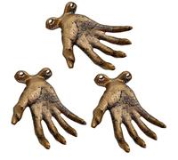 Kangnice Gancho de mano de bruja de resina con temática de terror para decoración interior aterradora y almacenamiento de joyas gancho de pared de Halloween