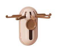 Kangnice Gancho de pared de 5 brazos, colgador que ahorra espacio para llaves, sombreros, bolsos, toallas, garras de montaje de ABS fuerte, gancho de pared extensible