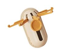 Kangnice Gancho de pared de 5 brazos, colgador que ahorra espacio para llaves, sombreros, bolsos, toallas, garras de montaje de ABS fuerte, gancho de pared extensible