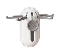 Kangnice Gancho de pared de 5 brazos, colgador que ahorra espacio para llaves, sombreros, bolsos, toallas, garras de montaje de ABS fuerte, gancho de pared extensible