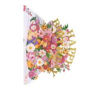 Kangnice Impresionante tarjeta de felicitación de flores emergente en 3D, invitación floral plegable, regalo del Día de la madre hecho a mano, saludo del Día de la madre