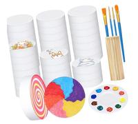Kangnice Juego de Manualidades para niños, Discos de Pintura de para Dibujar, Rompecabezas, Decoraciones, Discos de expresión de Aprendizaje Creativo, Arte para niños