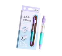 Kangnice Lápiz automático con caja de recargas de 2, 0mm, agarre ergonómico, sacapuntas mecánico incorporado, borrador para dibujo de niños automático