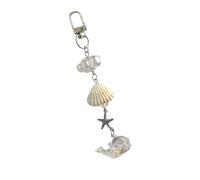 Kangnice Llavero de ballena brillante con diseño de color Accesorio adorable portátil para mochilas Regalos de amistad Llavero de ballena de resina