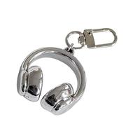 Kangnice Llavero moderno de resina con detalle de auriculares, decoración colgante de bolsa multiusos para mochilas, teléfonos, adorno multiusos