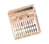 Kangnice Marcadores acrílicos para artistas con fórmulas de secado rápido, barriles ergonómicos para dibujar, dibujar, escribir a mano, proyectos en, juego de marcadores acrílicos