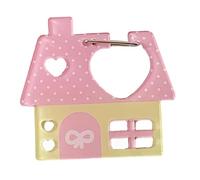 Kangnice Mosquetón acrílico decorativo para llaveros, bolso ligero y práctico para exteriores, accesorio para estudiantes, oficinista, práctico llavero