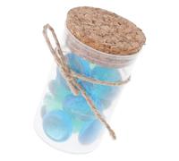 Kangnice Piedra de vidrio marino esmerilado en frasco artesanal con mensaje inspirador edificante para meditaciones Regalo para aliviar estrés Piedra de vidrio marino en frasco