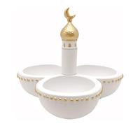 Kangnice Ramadán Eid Decoración para hogar de la Mezquita Dorada y Blanca Islámica Eid Mubaraks Decoraciones Adorno de Regalo para Mujeres Hombres Decoraciones de Ramadán