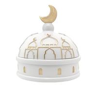 Kangnice Ramadán Eid Decoración para hogar de la Mezquita Dorada y Blanca Islámica Eid Mubaraks Decoraciones Adorno de Regalo para Mujeres Hombres Decoraciones de Ramadán