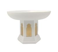 Kangnice Ramadán Eid Decoración para hogar de la Mezquita Dorada y Blanca Islámica Eid Mubaraks Decoraciones Adorno de Regalo para Mujeres Hombres Decoraciones de Ramadán