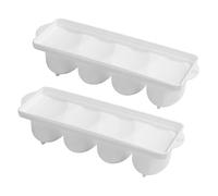 Kangnice Recipiente para encurtir Huevos con 4 Compartimentos para marinar y almacenar Huevos pasados por Agua Herramienta de Cocina fácil de Usar Estuche para condimentos de ovocitos densos