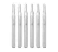 Kangnice Rotulador de pincel vacío recargable, marcador acrílico de pintura transparente para pintar sobre, madera, cerámica, Metal, agarre, 6 uds