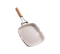 Kangnice Sartén Antiadherente Multiusos con ergonómico Plegable, Utensilios de Cocina para Acampar, Apto para Varios Tipos de Estufas, sartén de Cocina Que Ahorra Espacio