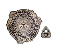 Kangnice Tablero de espíritu de Madera, Herramienta para Contar Mensajes de radiestesia, Tablero de espíritu parlante con Planchette, Suministro de Juego místico, Herramienta para Contar Mensajes de