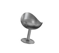Kangnice Tazón de postre de acero inoxidable con patas altas de forma irregular, para helado, taza para yogures, pudines, para servir ensalada, recipiente para postres