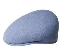 Kangol 504 Flexfit - Gorra plana para hombre, sombrero de hiedra de lana con pico para otoño, primavera, invierno, verano, todas las estaciones, azul vaquero, L