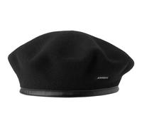 Kangol Boina Vasca Monty Mujer/Hombre - de Lana con Ribete Verano/Invierno Invierno - M (56-57 cm) Negro
